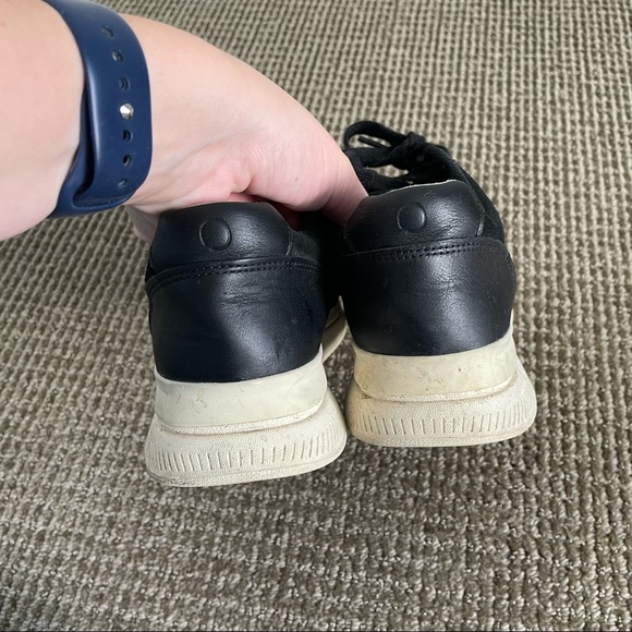 Everlane The Trainer Leather Sneaker in Black - Picture 7 of 7
